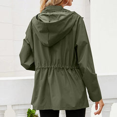 Oversized regenjas met capuchon