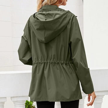 Oversized regenjas met capuchon