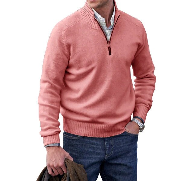 Louis | Warm cashmere zipper turtleneck sweater afbeelding 7