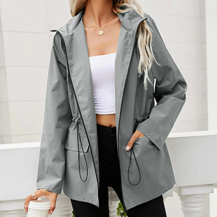 Oversized regenjas met capuchon