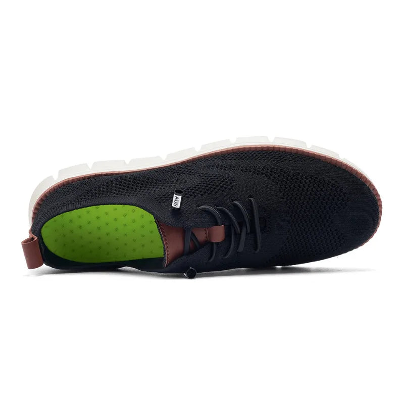 Lage sneakers met knit upper