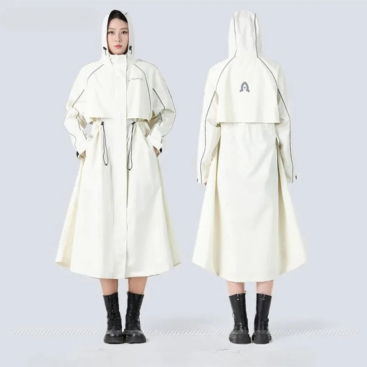 Oversized hooded regenjas