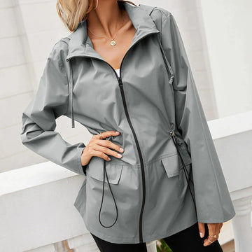 Oversized regenjas met capuchon