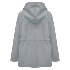 Oversized regenjas met capuchon