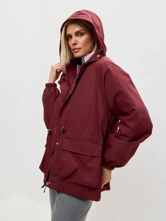 Waterdichte windbreaker met capuchon