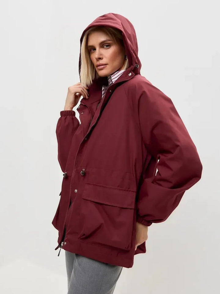 Waterdichte windbreaker met capuchon