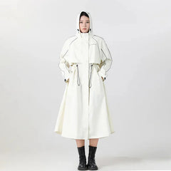 Oversized hooded regenjas