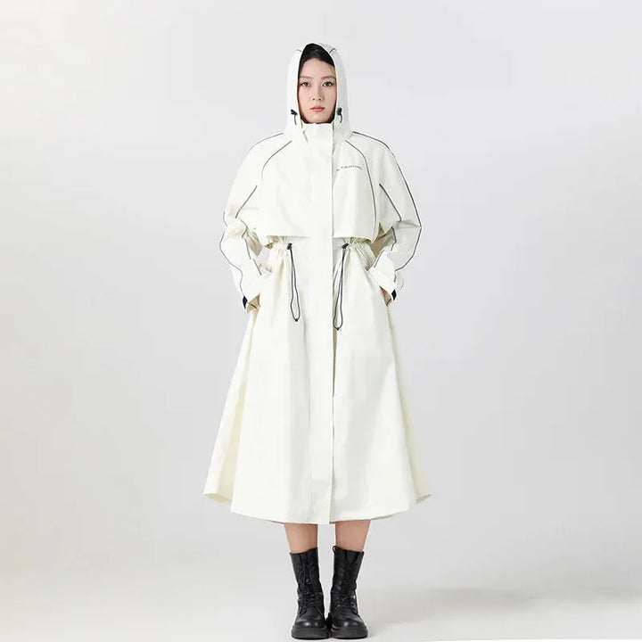 Oversized hooded regenjas