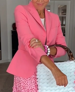 Roze Dames Blazer