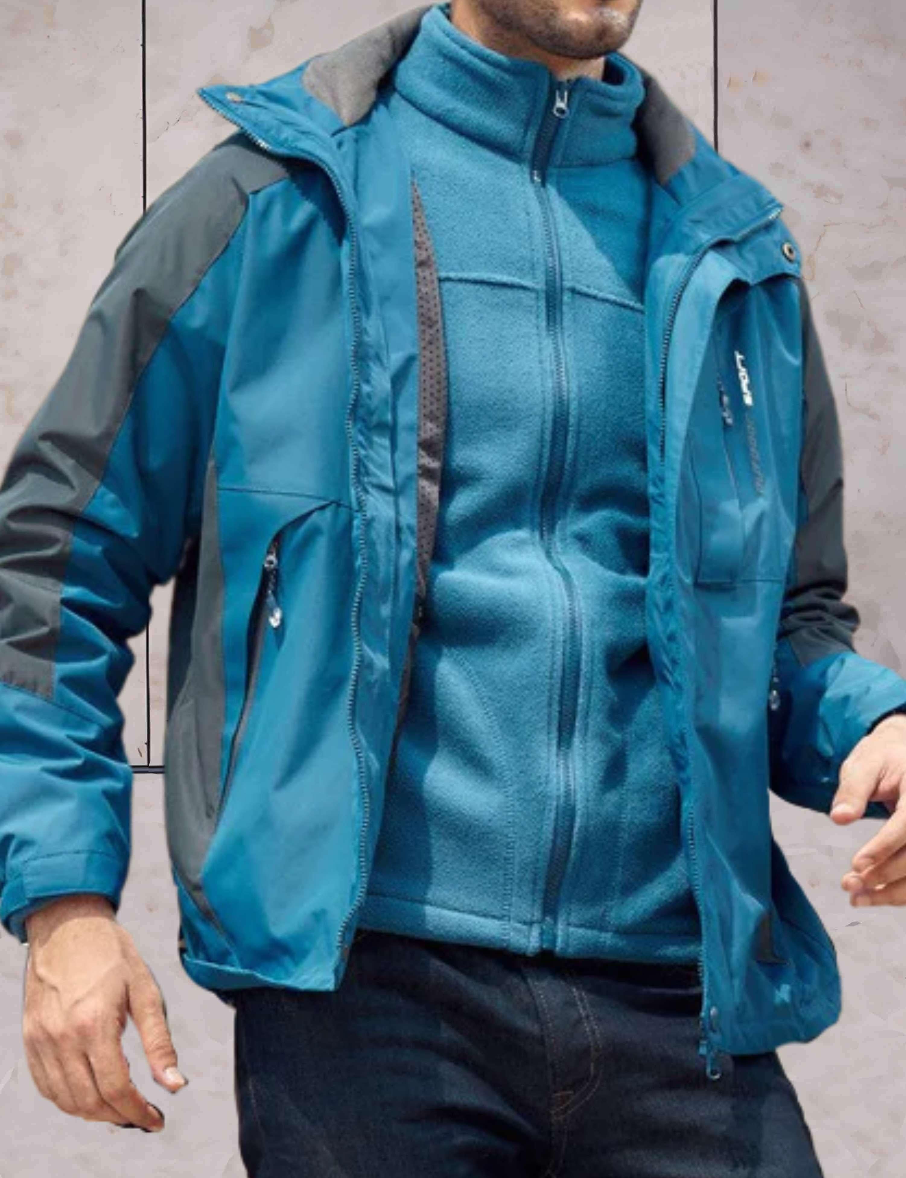 Scott - wind- en waterdicht wandeljack met capuchon, zakken en dubbele rits- en knoopsluiting - Sky-Sense