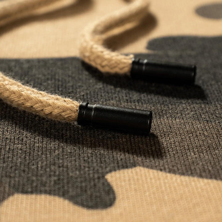 Camo hoodie met drawstring