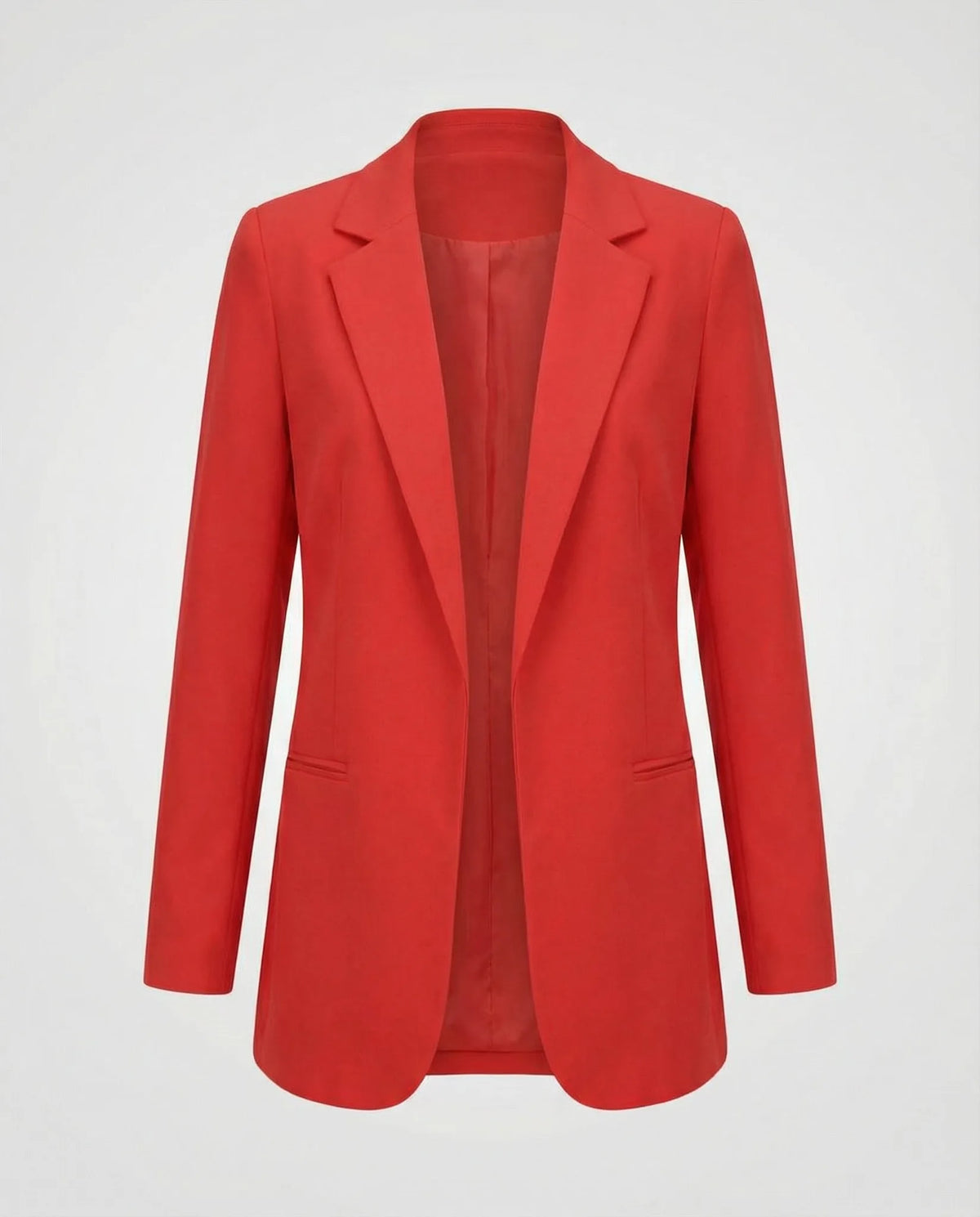 Slim fit blazer met lange mouwen