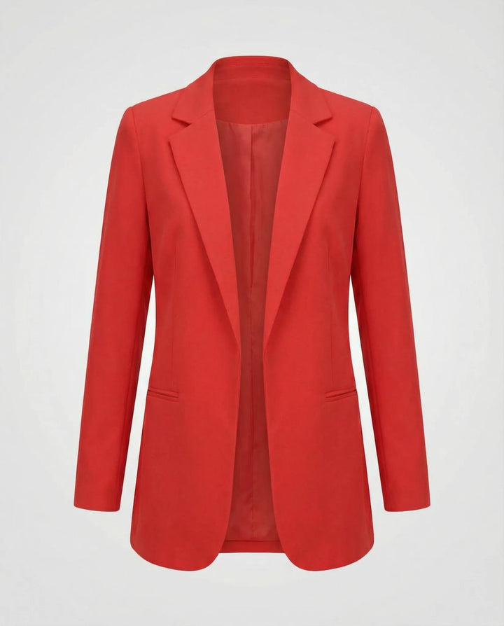 Slim fit blazer met lange mouwen