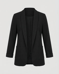 Slim fit blazer met lange mouwen