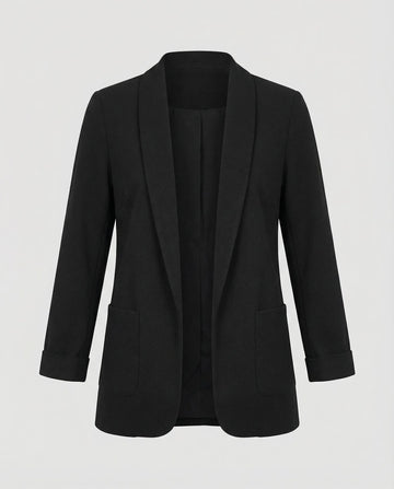 Slim fit blazer met lange mouwen