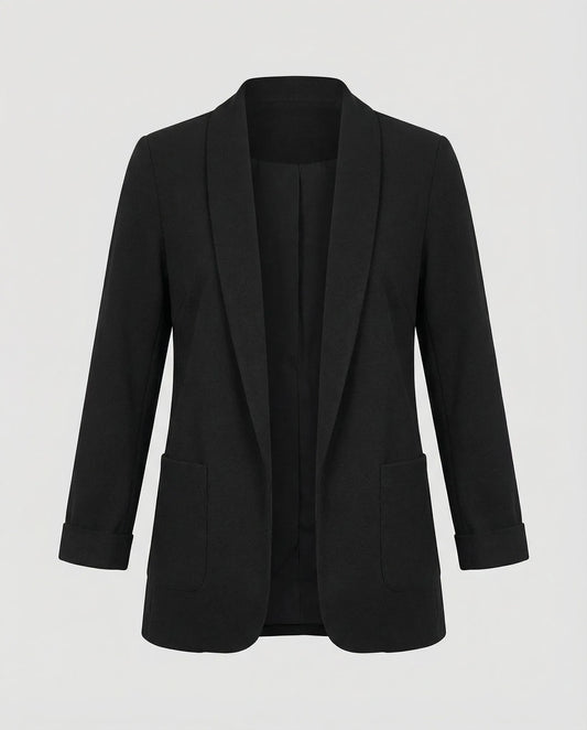 Slim fit blazer met lange mouwen