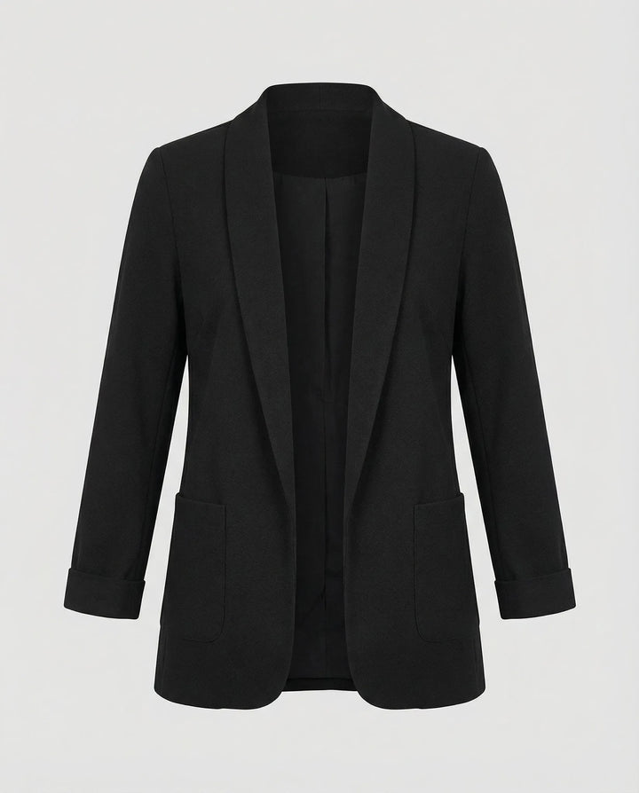 Slim fit blazer met lange mouwen