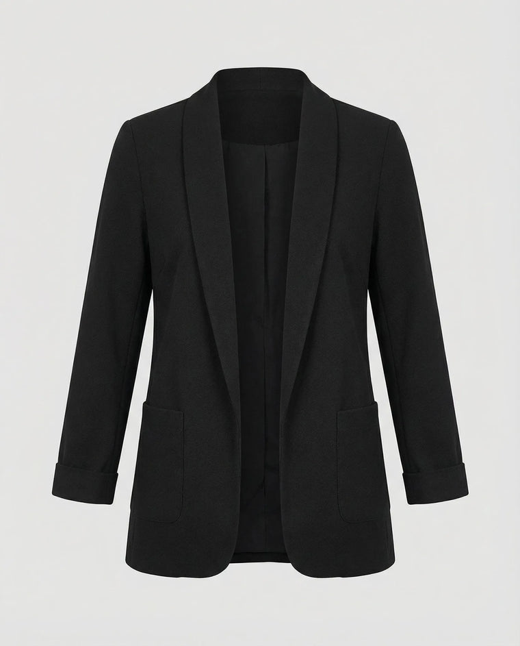 Slim fit blazer met lange mouwen