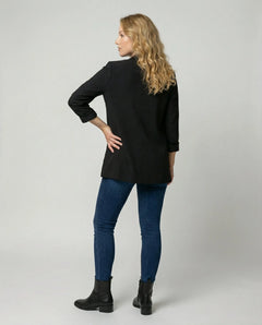 Slim fit blazer met lange mouwen