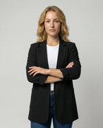 Slim fit blazer met lange mouwen