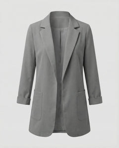 Slim fit blazer met lange mouwen