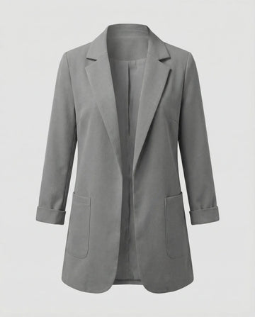 Slim fit blazer met lange mouwen