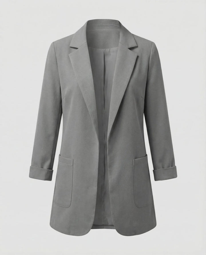 Slim fit blazer met lange mouwen