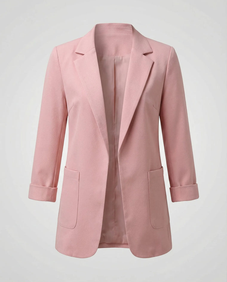 Slim fit blazer met lange mouwen