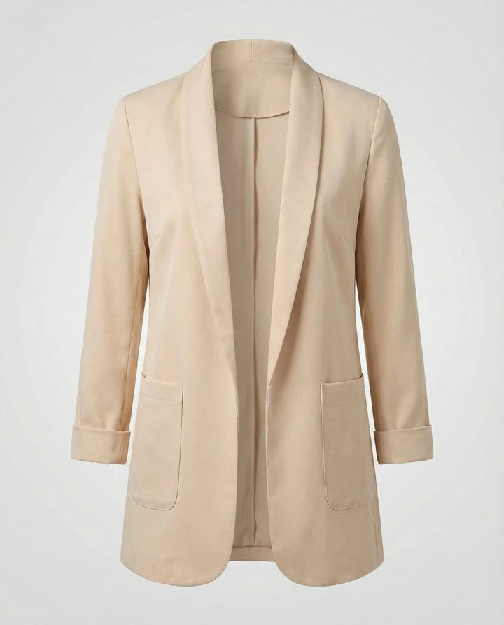 Slim fit blazer met lange mouwen