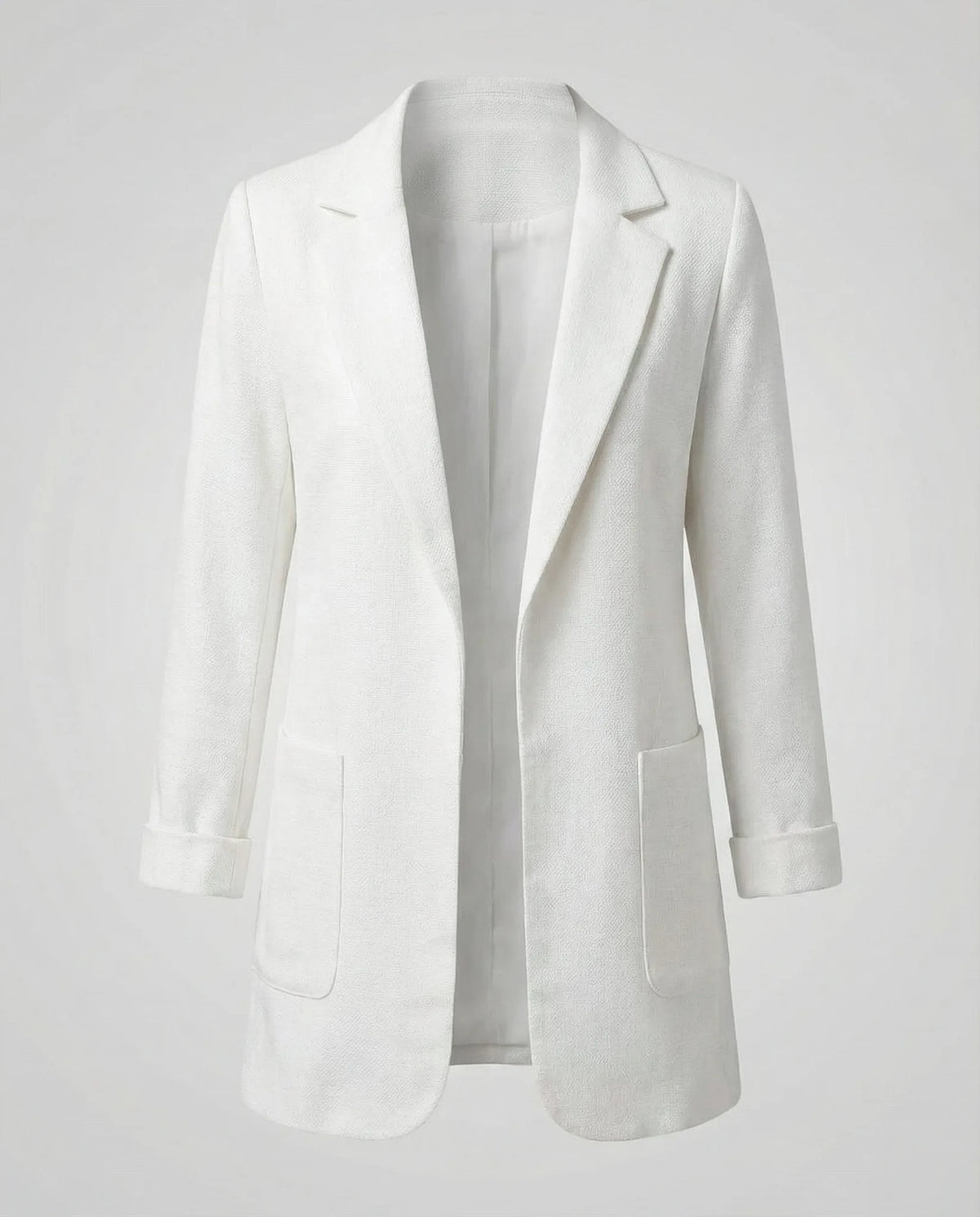 Slim fit blazer met lange mouwen