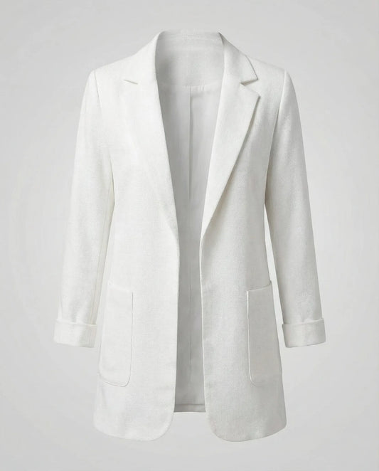 Slim fit blazer met lange mouwen