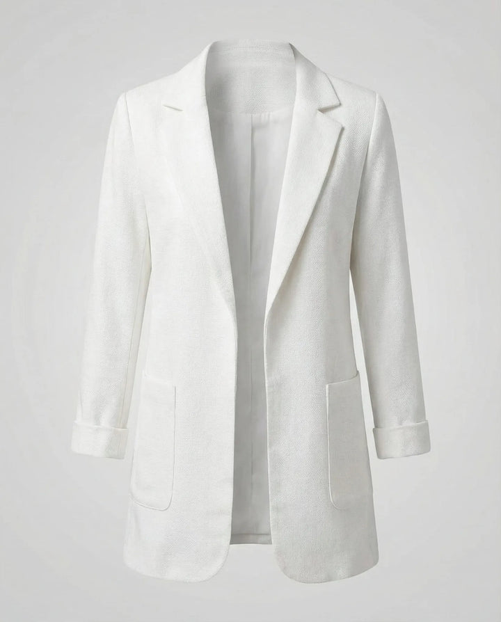 Slim fit blazer met lange mouwen
