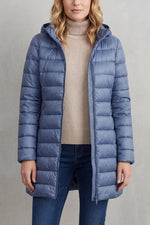 Gewatteerde hooded jas