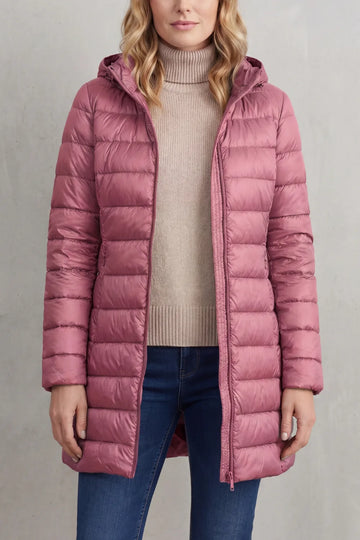 Gewatteerde hooded jas