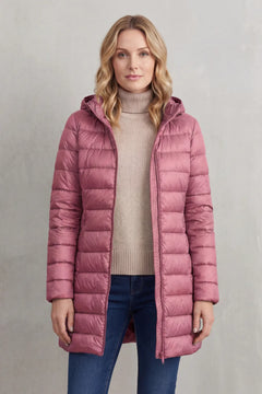 Gewatteerde hooded jas