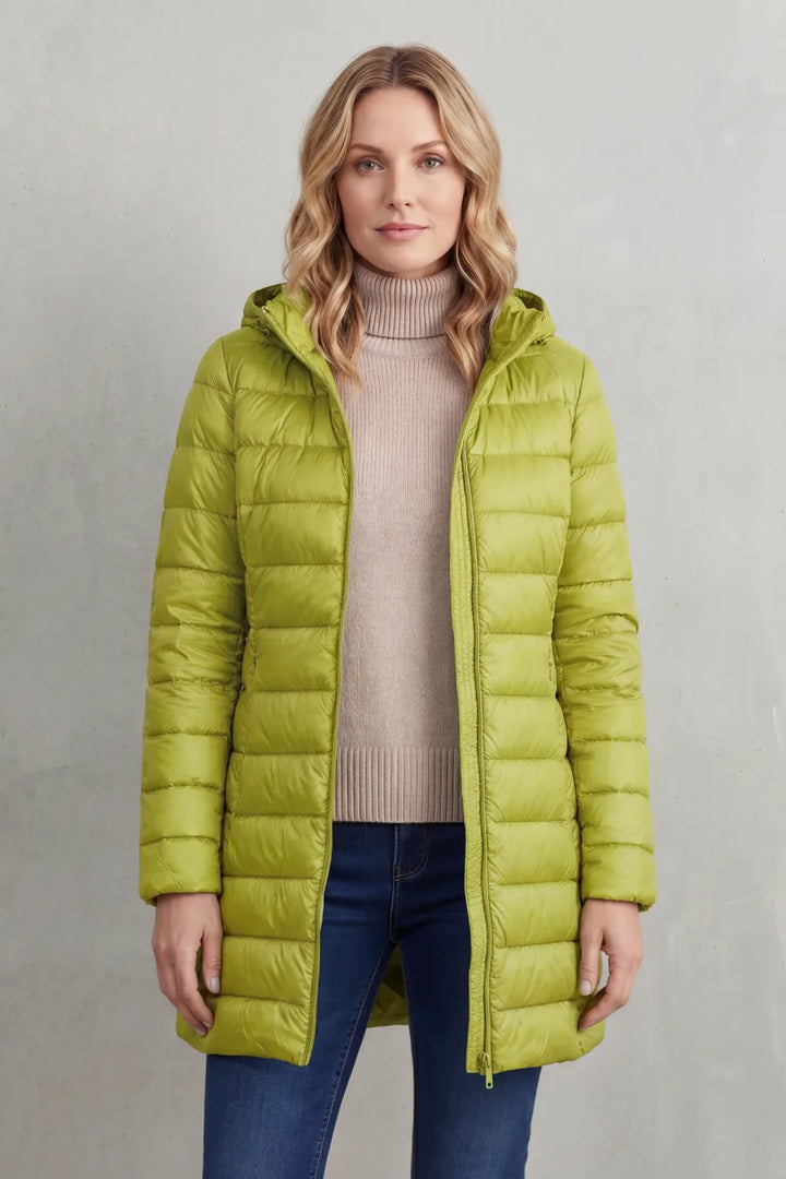 Gewatteerde hooded jas