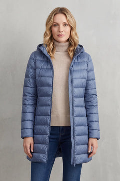 Gewatteerde hooded jas