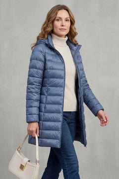 Gewatteerde hooded jas