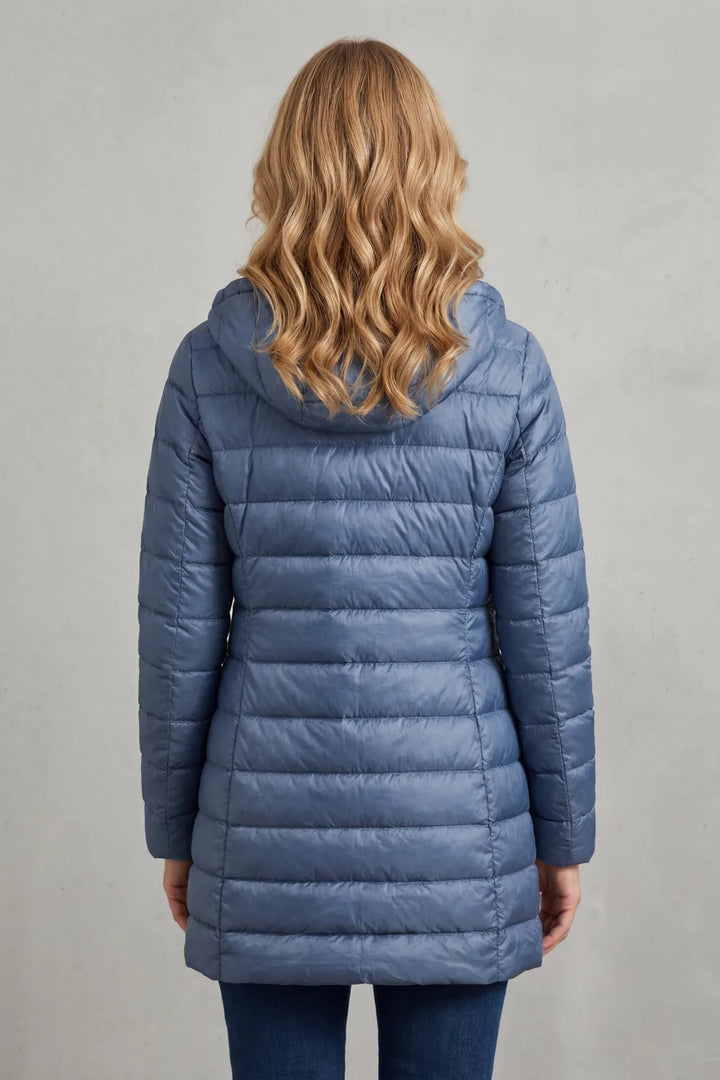 Gewatteerde hooded jas