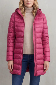 Gewatteerde hooded jas