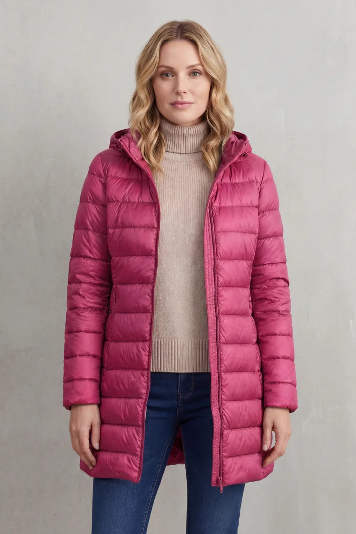 Gewatteerde hooded jas