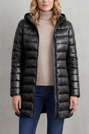 Gewatteerde hooded jas
