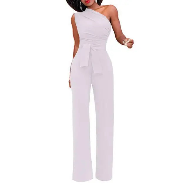 Stijlvolle dames jumpsuit met één schouder - Liv