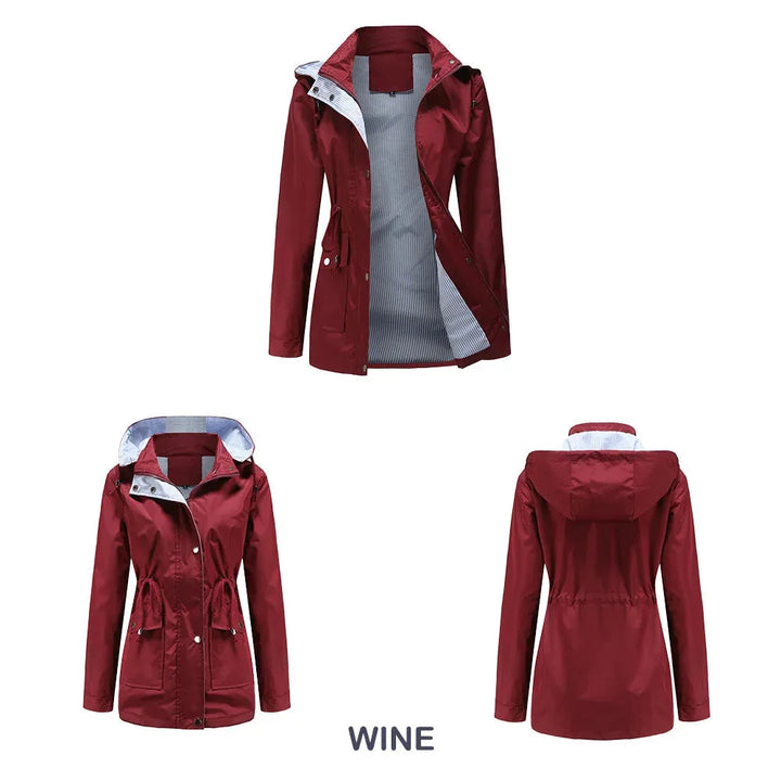 Waterdichte hooded jas