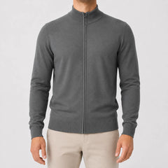 Cardigan met stand collar