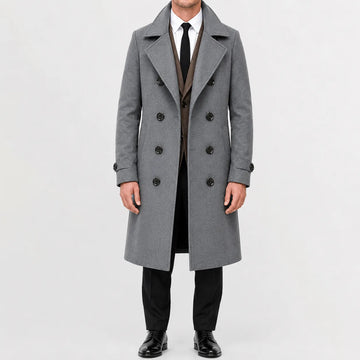 Trenchcoat met double-breasted sluiting