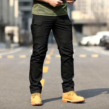 Slim fit werkbroek met meerdere zakken