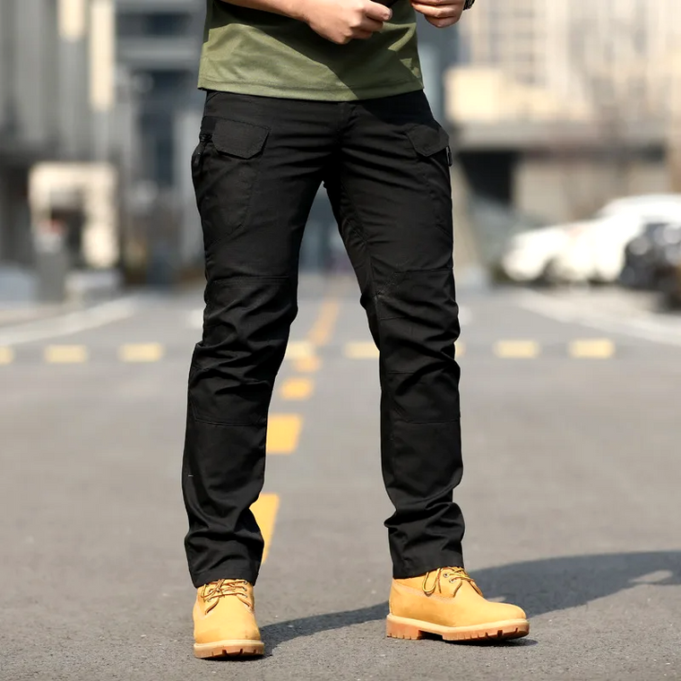 Slim fit werkbroek met meerdere zakken