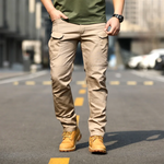 Slim fit werkbroek met meerdere zakken