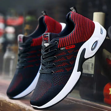 Sneakers met ademende mesh bovenkant